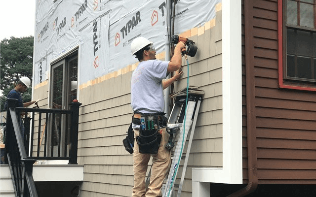 Professional siding installation